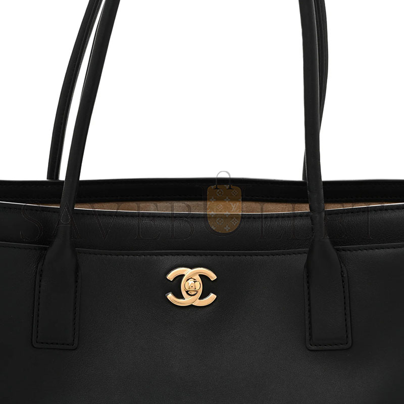 CHANEL MASTER  CALFSKIN ARCHETYPE SMALL SHOPPING TOTE BLACK (34*20*13cm) 